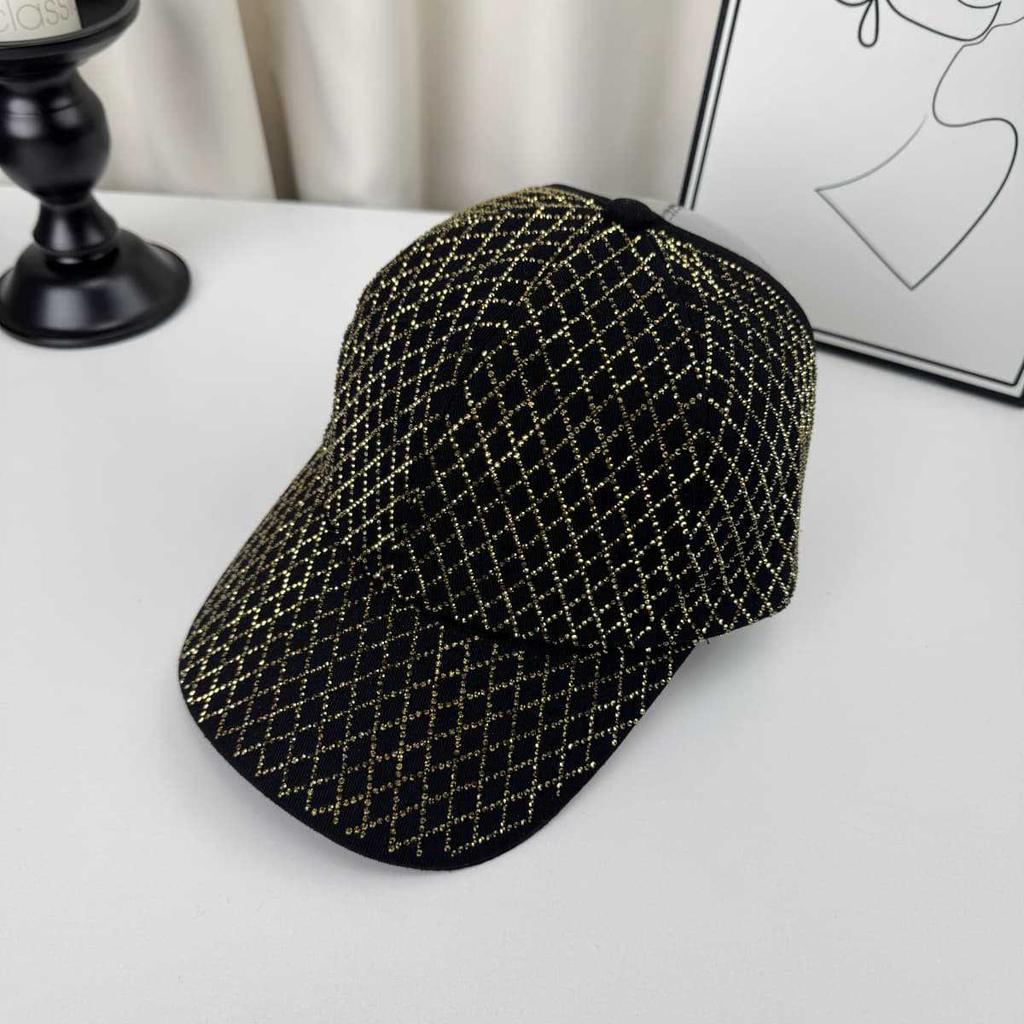 Women'S Hot Stamping Hollow Top Baseball Cap Summer Sun Protection Korean Style Light Luxury Sunshade Hat Versatile