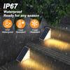 LED outdoor step lights, courtyard lenses, high brightness atmosphere decoration, step lights, waterproof and anti-theft solar
