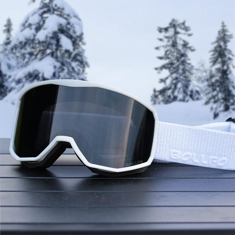Anti-Fog Double Layer Ski Goggles - Fits Adult Helmets, Suitable for Children, Perfect for Winter Sports