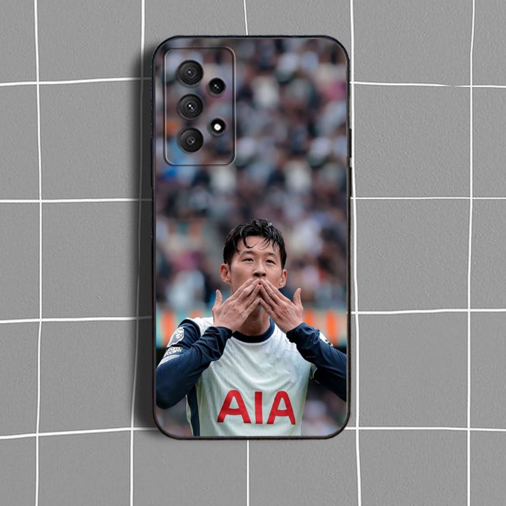 S-Son HeungS M-min Football  Phone Case For Samsung Galaxy A73,31,32,72,41,53,52,71,22,5G,Note,J7,8,9 Soft Black Cover