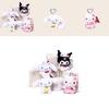 Cinnamoroll Kuromi Character Plush Keychain With Heartshaped Cherry Blossom Hello Kitty For School Bag Gift