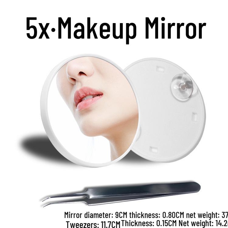 Portable 5x/10x HD Beauty Makeup Mirror with Suction Cup