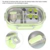 Portable 304 Stainless Steel 650ML Bento Box Leakproof Food Container for Students KidsGreen