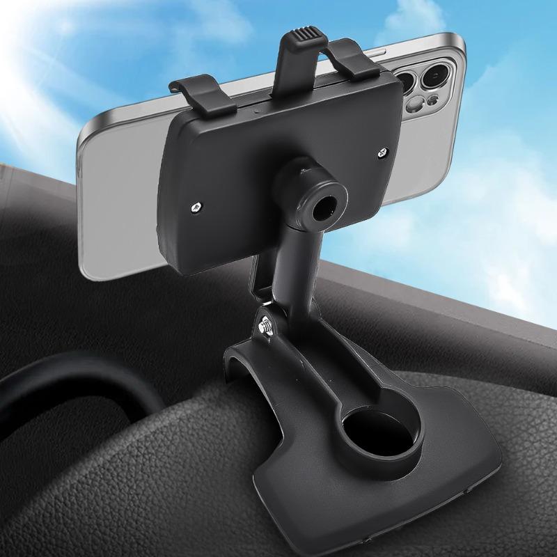 360-Grad-Drehbarer Handyhalter Auto-Rückspiegel-Stabilisierungsvorrichtung GPS-Navigationshalterung Autozubehör