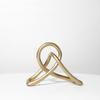 Minimalist Modern Black Resin Knot Sculpture Ornament, Luxury Soft Furnishing Decor for Showroom Living Room TV Cabinet Home Display