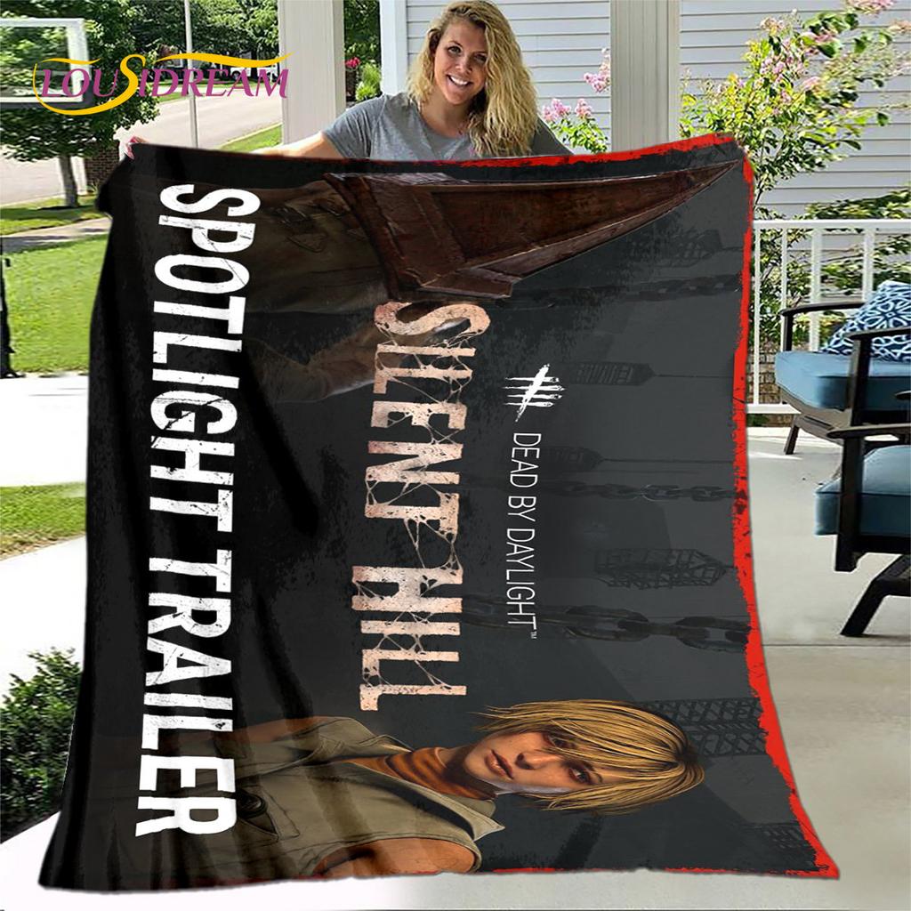 Silent Hill Horror Movie Game Soft Plush Blanket,Flannel Blanket Throw Blanket for Living Room Bedroom Bed Sofa Picnic Cover Kid