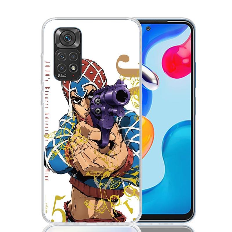 JoJo Adventure Guido Mista Phone Case For Xiaomi Redmi Note 15 14 13 12S 12 Pro Plus 11S 11E 11 11T 10S 10 Art Soft Pattern Cove