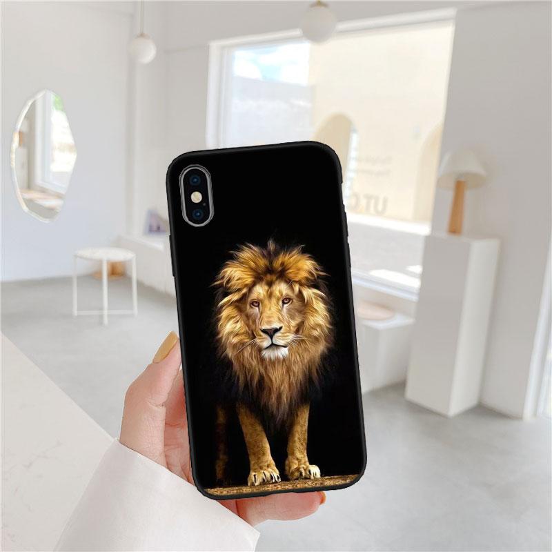 HK4 Animal Lion Soft Shell Phone Case for Huawei Mate 20 P Smart+ P20 P30 Lite Pro Y5p Y6p Y6s Y7a Y8p Y8S Y9 Prime Y9A Y9S