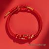 2026 Year of the Horse Zodiac Red Rope Bracelet - Women's/Men's Tai Sui Protective Charm for Horse, Rat, Ox, Rabbit Signs