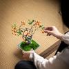 Chinese Style Flower Bonsai Decoration Ornaments For Indoor Study, Living Room Decoration Home Soft Decoration Handicrafts