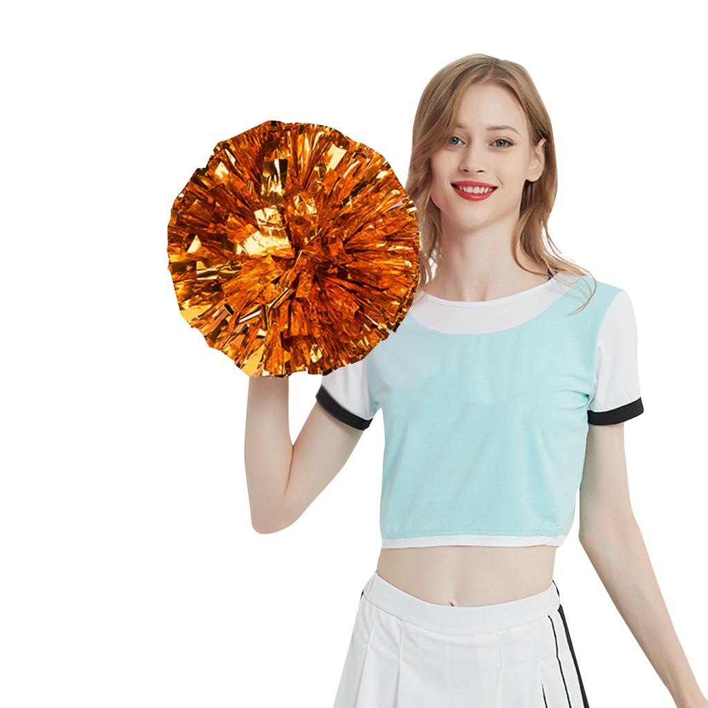 6 Inch Solid Pom Mutipulcolor For Cheerleader Team Performance