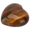 2pcs Tigerite Stone Heart Shape Shiny Gloss Exquisite Smooth Decorative Stone for Rockery Flower Pots Fish Tank 3cm