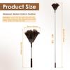 Extendable Ostrich Feather Duster With Stainless Steel Long Handle Brush Household Furniturer Dust Cleaning Tools