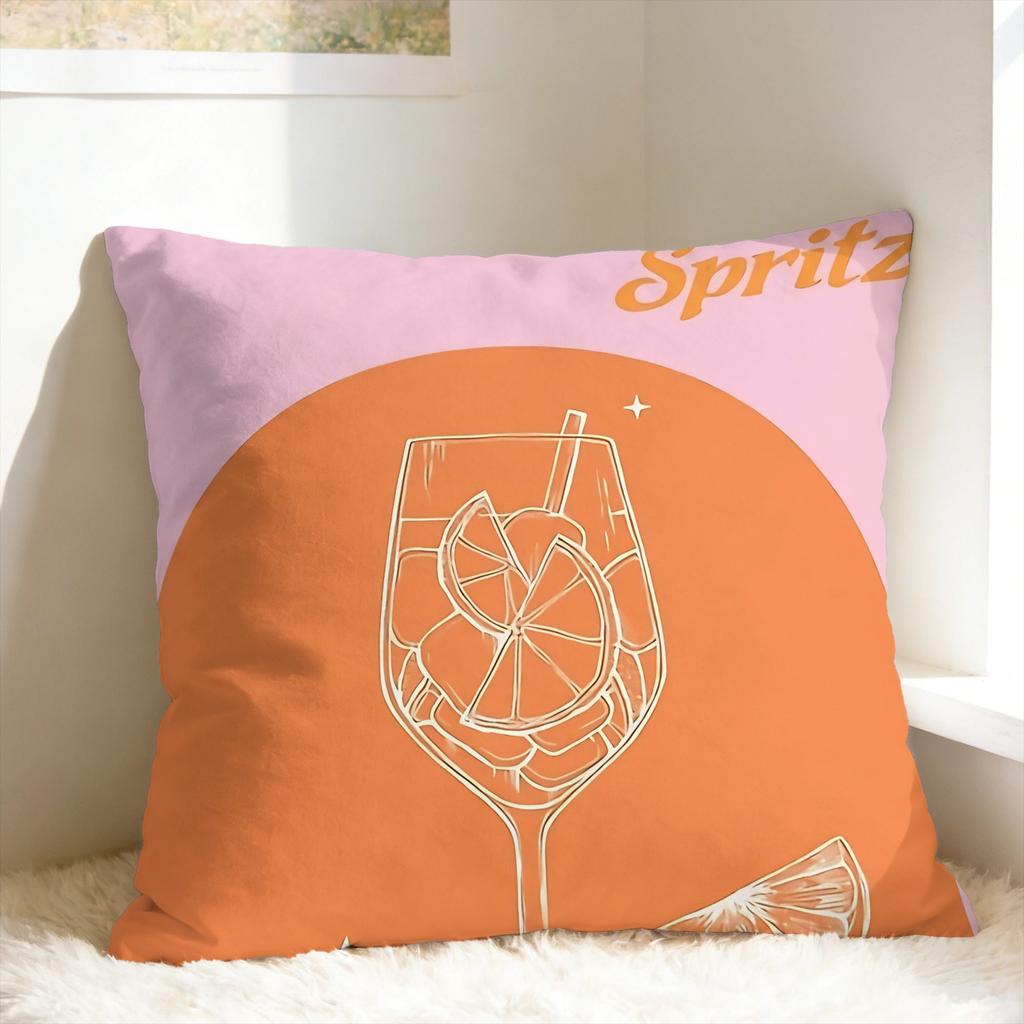 Federa Aperols Spritz Federa Comoda per Divano Camera da Letto Decorazione Casa Federe Moderne