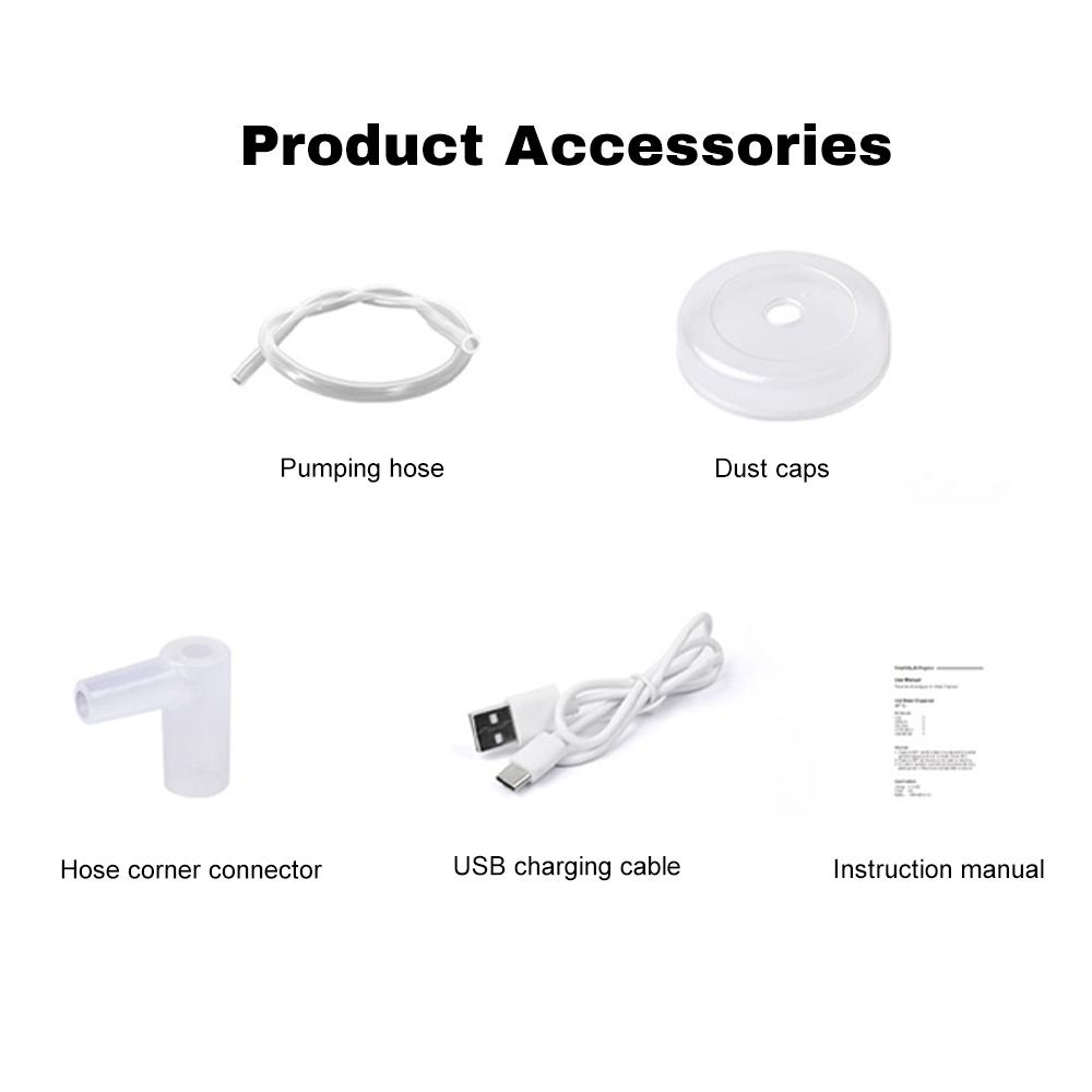 Distributore di bottiglie d'acqua da tavolo, pompa per bottiglie d'acqua da banco per 5 galloni, ricarica USB