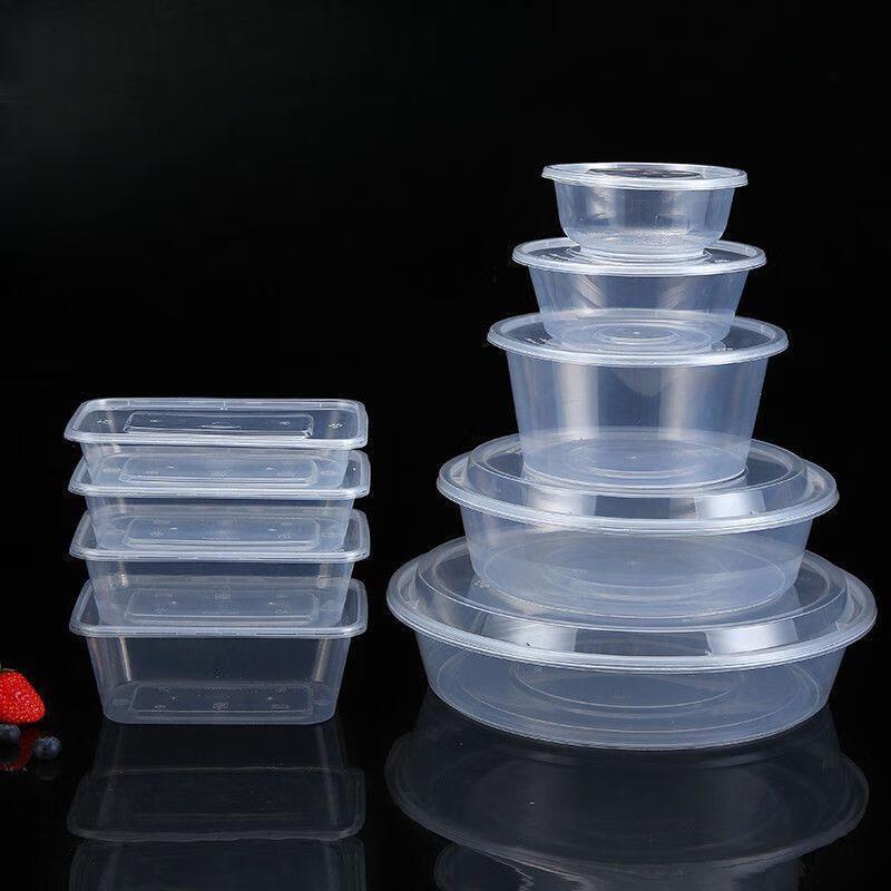 Одноразовый прямоугольный пластиковый ланч-бокс для еды на вынос