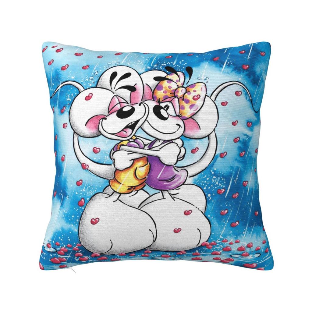 Diddl Cute Cartoon Pillow Case Cushion Cover Soft Custom DIY Pillow Cover Morden Pillowcases For Sofa Home Decorative