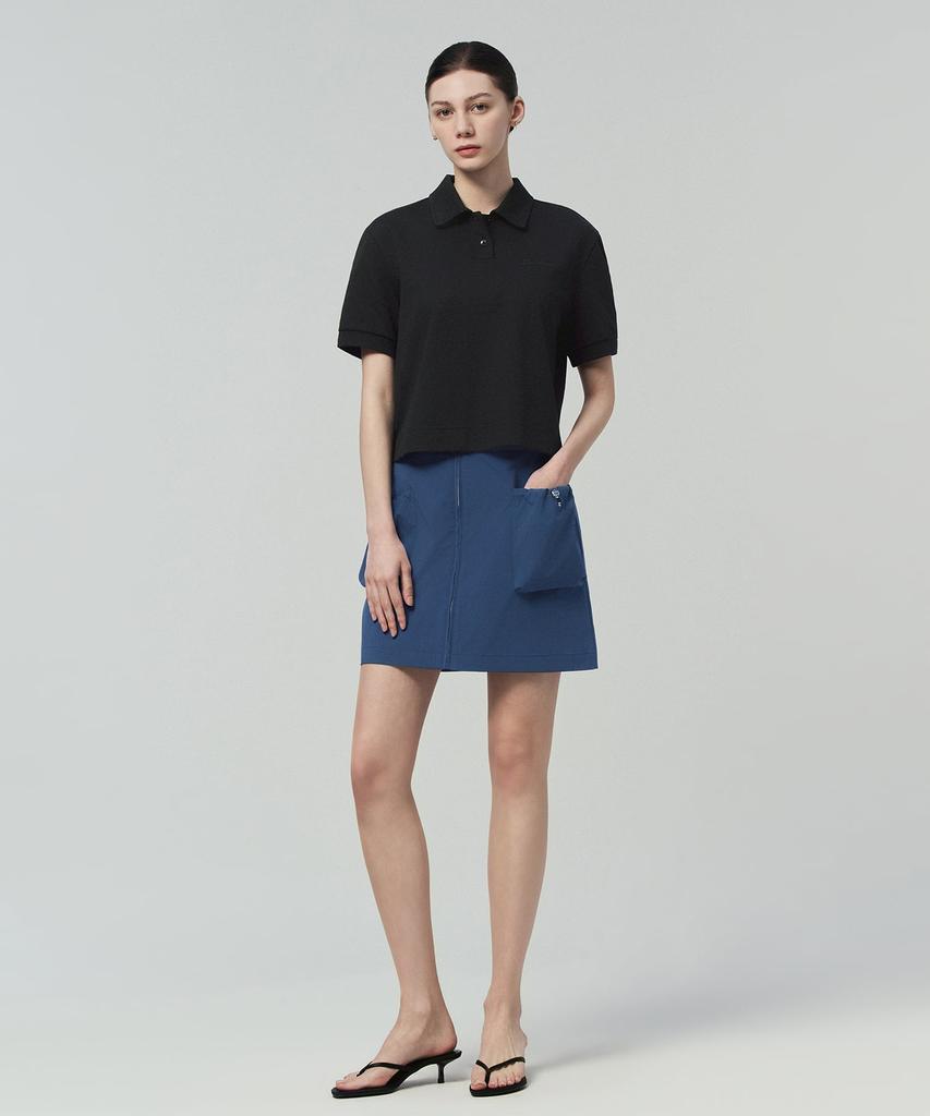 DUVETICA Nerte (Black) (Women'S Short-Sleeve Polo Shirt)