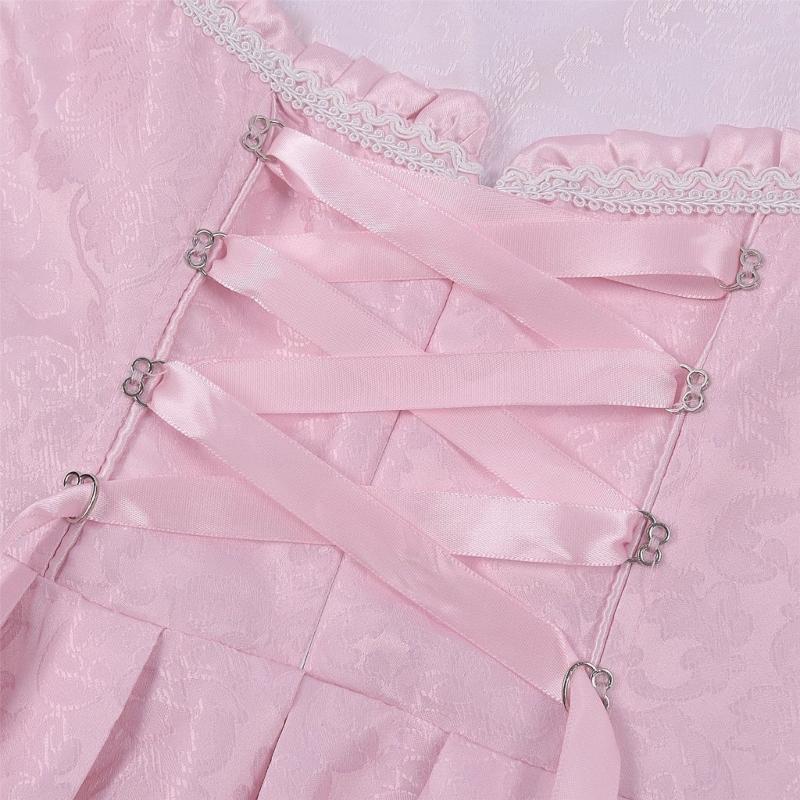 German Beer Festival Dress Suspender Dress Lace Blouse 3 Colors Breathable Polyester Costume Outfit