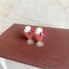 1Pcs Miniature Dollhouse Food Fruit Square Tower Mini Cute Simulation Cake Model Toy For Doll Accessories Kids Gift