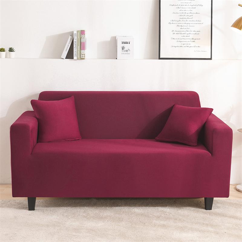 Seater Stretch spandex diivanikate Elastsed diivanikatted elutoa jaoks ühevärvilised pestavad diivanirätikud diivanikatted
