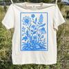 Wildflowers T-Shirt, Vintage Comfort Colors Tee, 90s Retro Pressed Flowers Screenprint Graphic Unisex Shirt, Flower Lover Gift