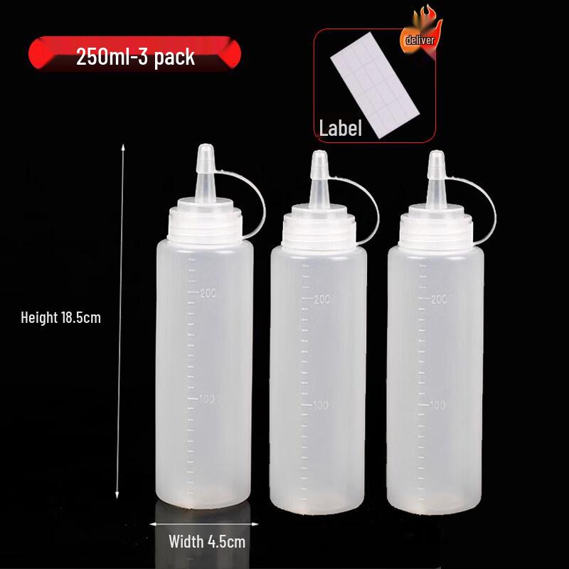 ZISIZ Commercial Food-Grade Plastic Squeeze Bottle