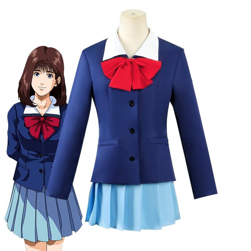 Comic Anime Slam Dunk Haruko Akagi Cosplay JK School Wigs Bow Sexy Woman Pleated Skirt Halloween for Woman Costumes