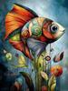 Abstract Funny Animals 5D DIY Full Round Diamond Painting Home Living Room Bedroom Aesthetic Bar Decoration Gift