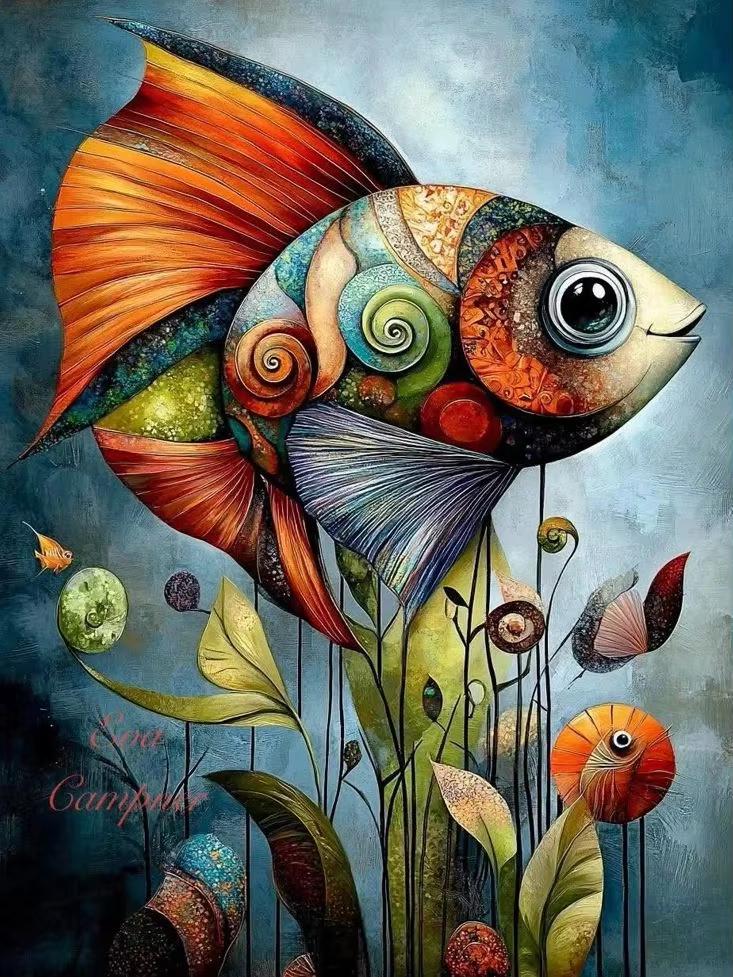 Abstract Funny Animals 5D DIY Full Round Diamond Painting Home Living Room Bedroom Aesthetic Bar Decoration Gift