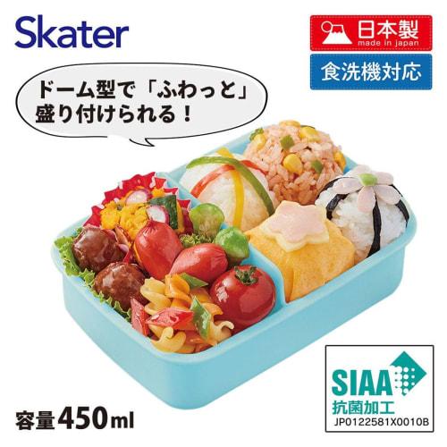 Skater Children's Bento Box, 450ml, with a Soft Dome-Shaped Lid, Single Tier, Made in Japan, Toretans and Hapidanbu, Boys' (RBF3ANAG-A)