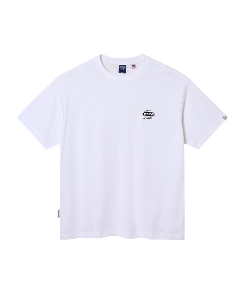 OUTDOOR PRODUCTS Color Multi Logo Half Sleeves (White)