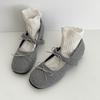 Fashion Retro Round Head Butterfly-knot Women Mary Jane Shoes Ladies Soft Sole Dress Flats Casual Street Style Ballet Shoes