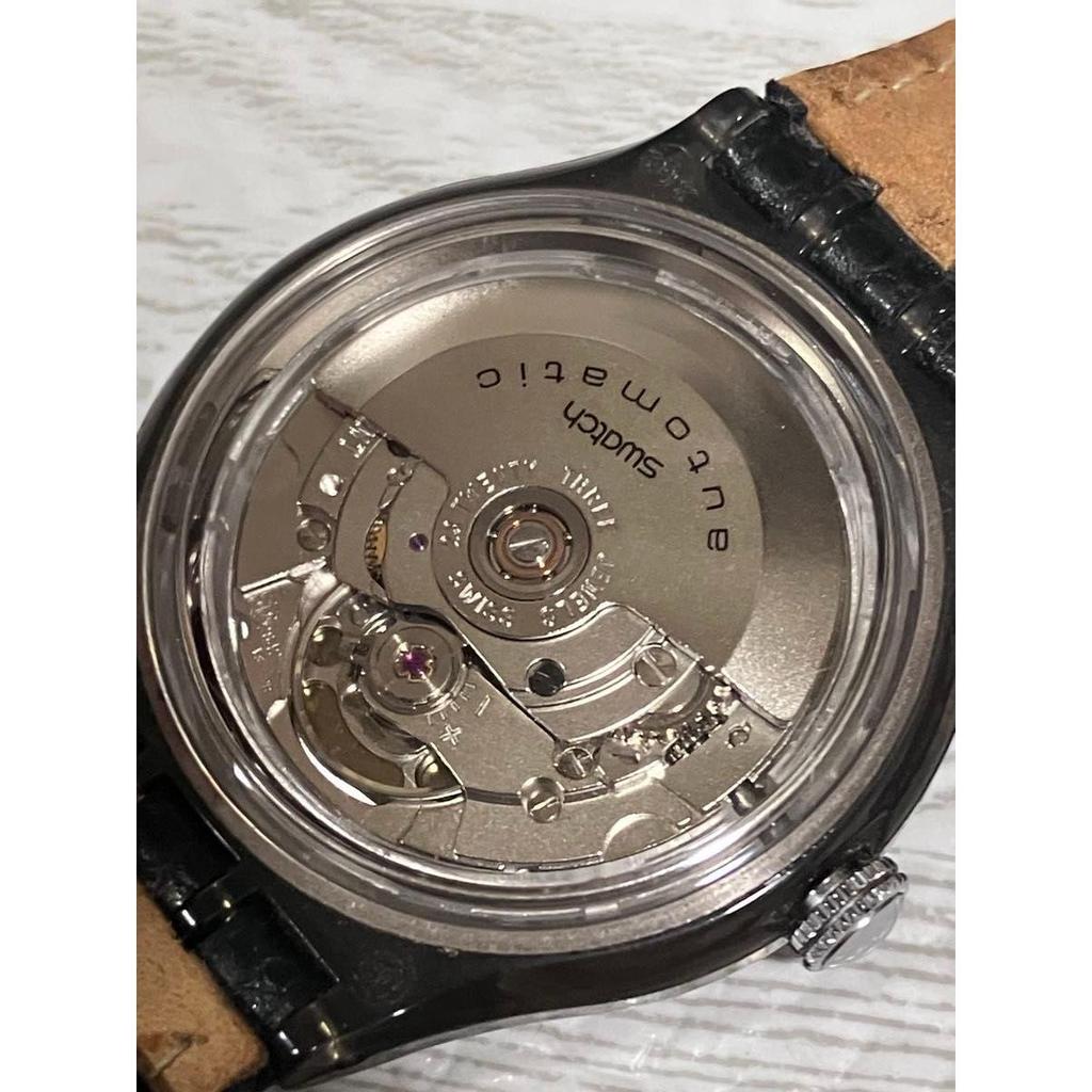 Used [Rare] SWATCH Swatch ROPPONGI Automatic Black. Working Item.
