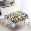 New Abstract Tea Tablecloth Waterproof and Oil-proof Dining Tablecloth Nordic Wind Bar Tablecloth Home Decoration
