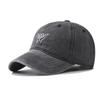 Hip Hop Bull Skull Print Baseball Cap Washed Cotton Streetwear Hats  For Man Women Unisex