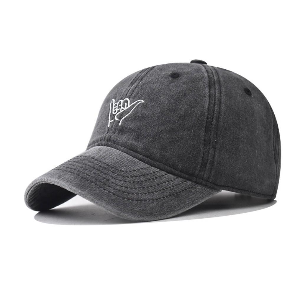 Washed Cotton Bull Skull Print Baseball Cap Distressed Adjustable Peaked Cap Sunscreen Hip Hop Sun Hat For Man Women Unisex