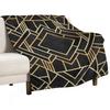 Art Deco Black Throw Blanket Fashion Sofas Polar Bed Covers Wednesday Blankets