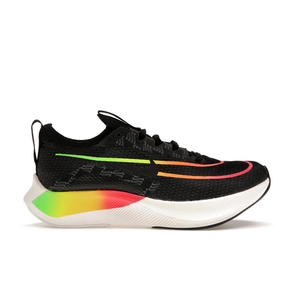 Nike Zoom Fly 4 Black Multi Men Sneakers Green-Strike Total-Orange Volt DQ4993-010