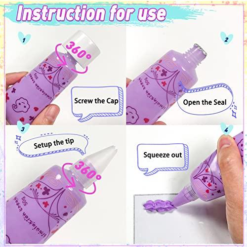 FUNSHOWCASE DIY Phone Case Deco Kit: Whipped Cream, Deco Parts, Deco Cream, Craft Materials, 36-Piece Creamy Whip Starter Set