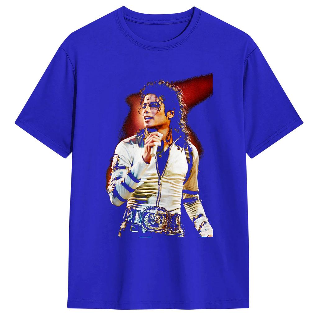 MMichael JJackson Smooth Criminal Live Bad World Tour T Shirt Unisex Fun T Shirts Beach Trendy Cool Tees Cheap Oversized Clothes