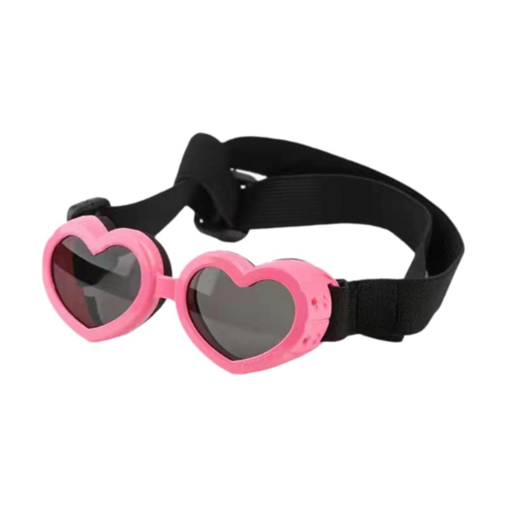 Small Dog Sunglasses Heart Shape Doggy Glasses for Outdoor Kitten Pet Party