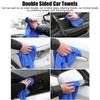 3pcs Super Absorbent Microfiber Car Towels Double Sided Car Wash Cleaning Cloth  Car Washing