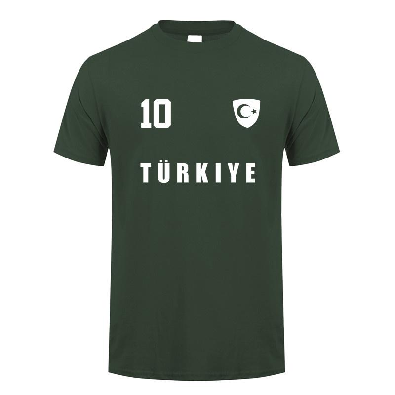 Turkey Footballer T Shirt Summer Cool Unisex Cotton Short Sleeve Turkey Tshirts Gift Unisex Tee Tops OT018