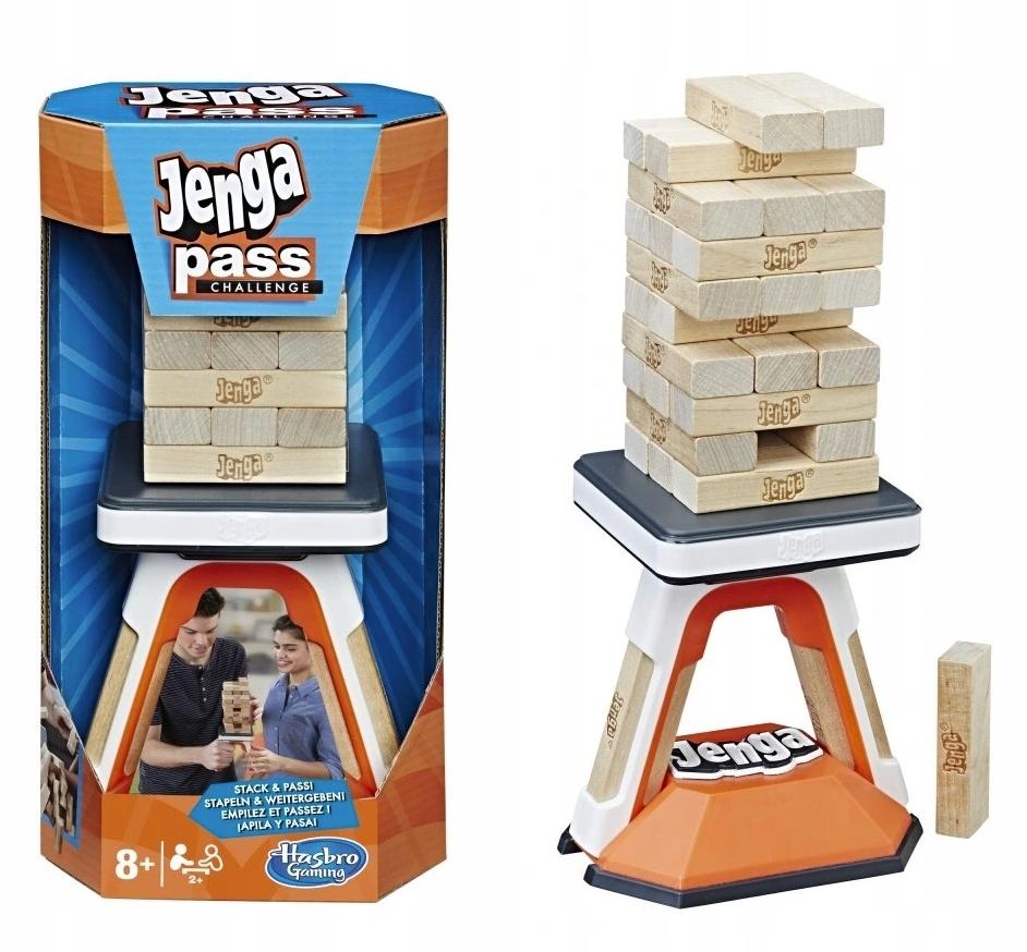 Hasbro Jenga Pass Challenge Board Game