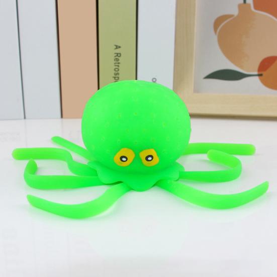 Squeeze Toy Whale Shape Slow Rebound Decompression Toy Bright Color Stress Relief Ball Desktop Ornament