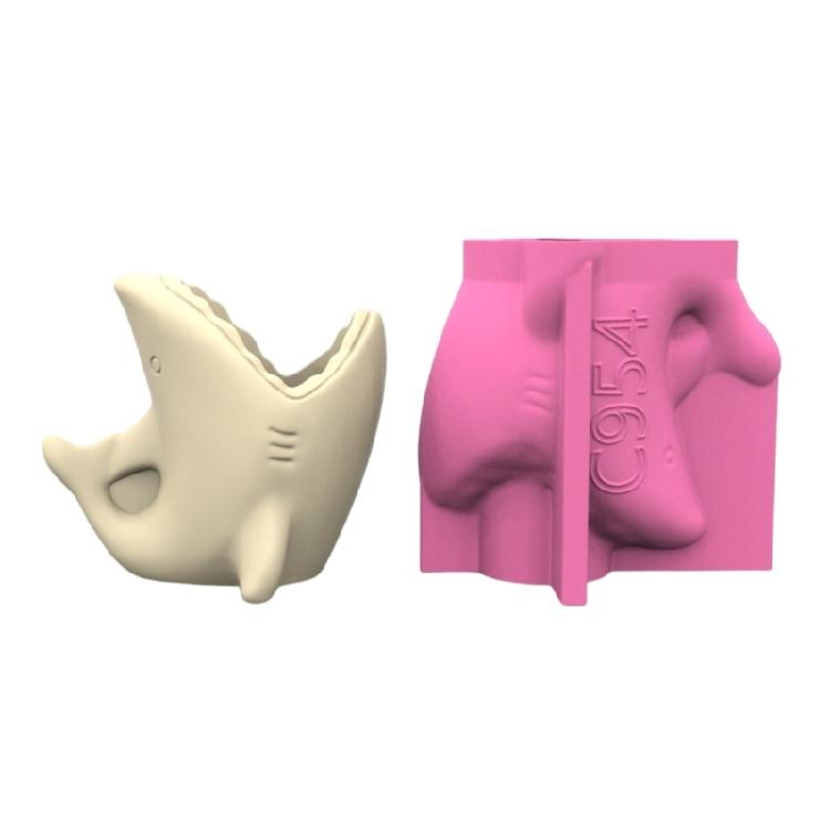 Silicone Casting Mould Succulent Planter Moulds Whale Shape Concrete Vase Molds Suitable for Resin Pen Holder Creation