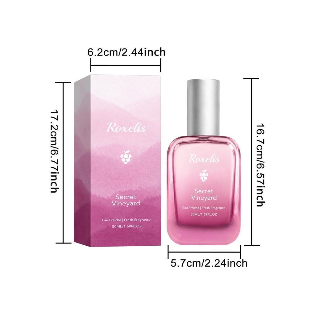 Vineyard Perfume: Fresh, Elegant, Long-lasting Scent with Rich Layers, Gentle for Daily Use, Commute, Dating & Travel.