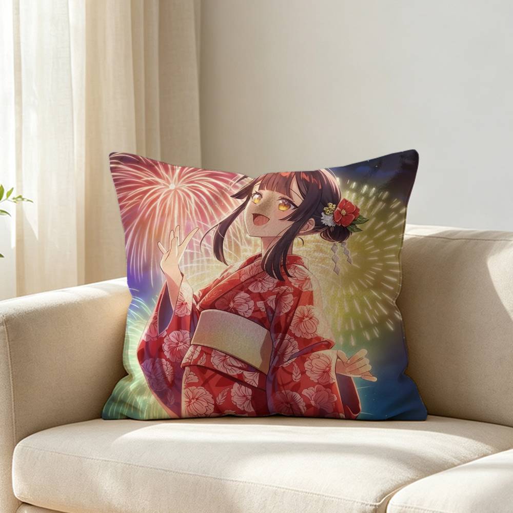 Though I Am An Inept Villainess Shu Keigetsu Customizable Square Cushion Cover Double Sided Print Pillow Case