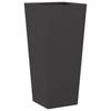 Vidaxl Donice Ogrodowe, 2 Szt., Czarne, 35X35X75 Cm, Stalowe